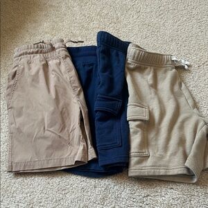 Kids Casual Shorts Set - Tan, Navy, Beige